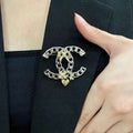 Chanel Timeless Signature Double C Brooch