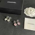 CHANEL Heart Glow Signature Stud Earrings