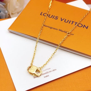 Louis Vuitton Pink Blossom Medallion Pendant Necklace