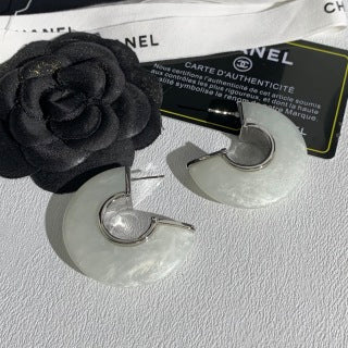Chanel Pearl Shell Statement Earrings