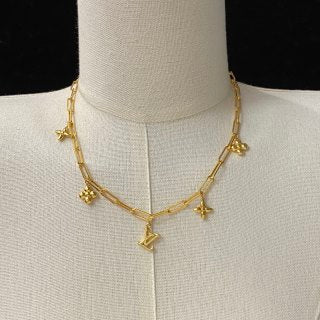 Louis Vuitton Blossom Star Charm Layered Necklace